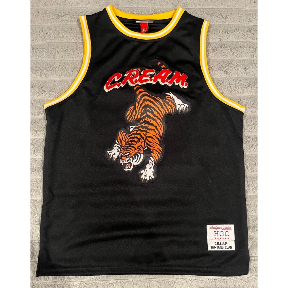 Headgear Classics Wu-Tang Clan C.R.E.A.M. Tiger Basketball Jersey Youth XL NWT
